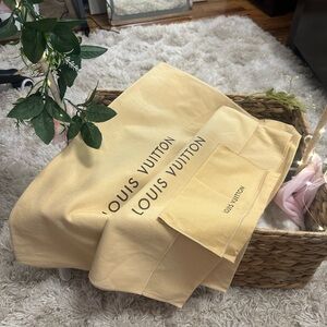 3 Louis Vuitton Dust Bags